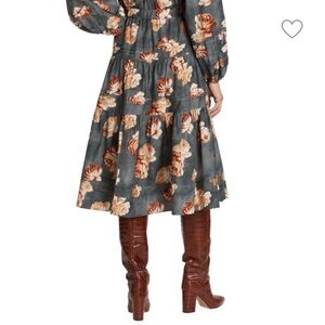 the westside Allora tiered midi skirt (XS)